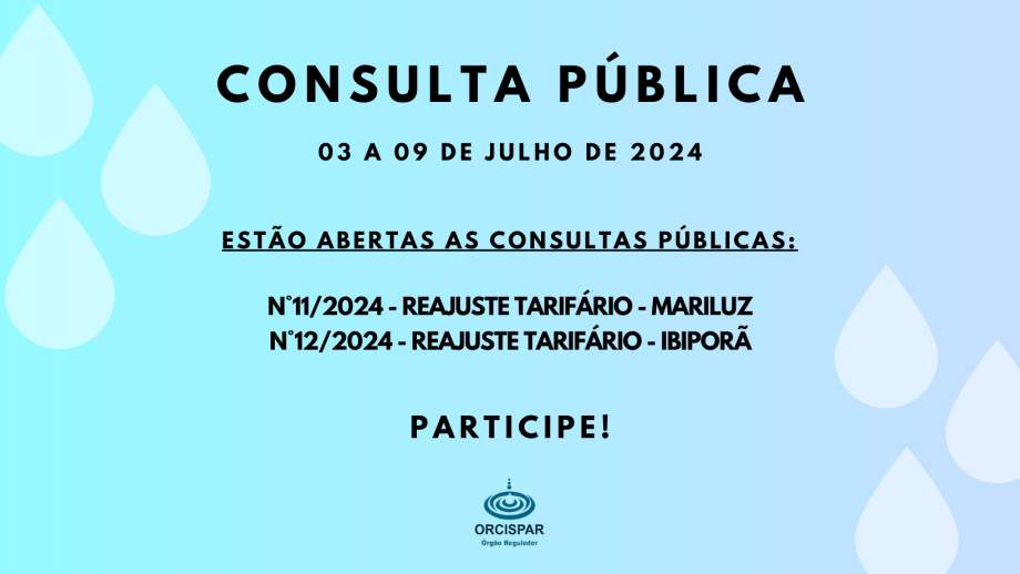 Consulta Pública - Mariluz e Ibiporã