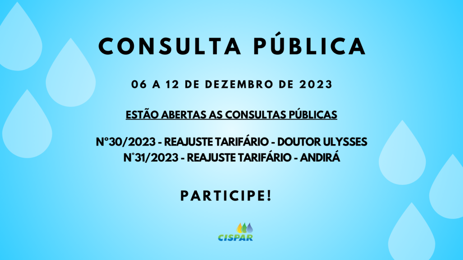 Consulta Pública - Doutor Ulysses e Andirá