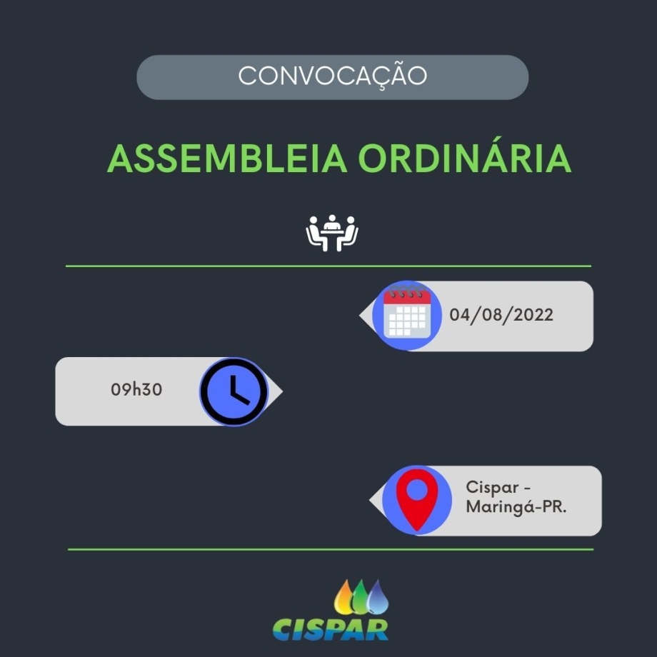 Convocação para Assembleia Geral Ordinária